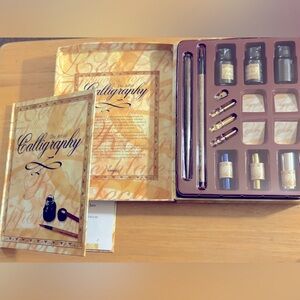 The Art of Calligraphy kit with tools & 64 page book